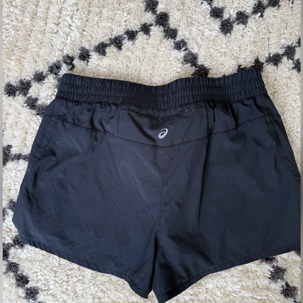ASICS Black Women's Running Shorts with Reflective Logo
